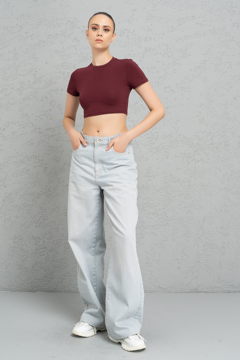 Short Sleeve CHERRY Crop Top
