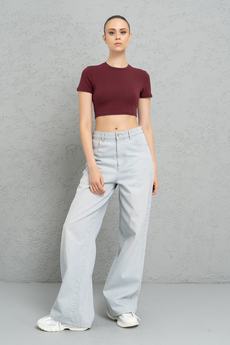 Short Sleeve CHERRY Crop Top
