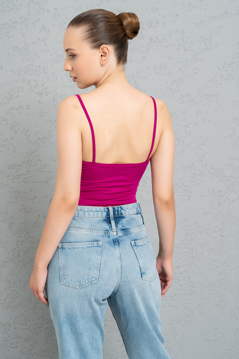 Violet Deep V-Neck Cami