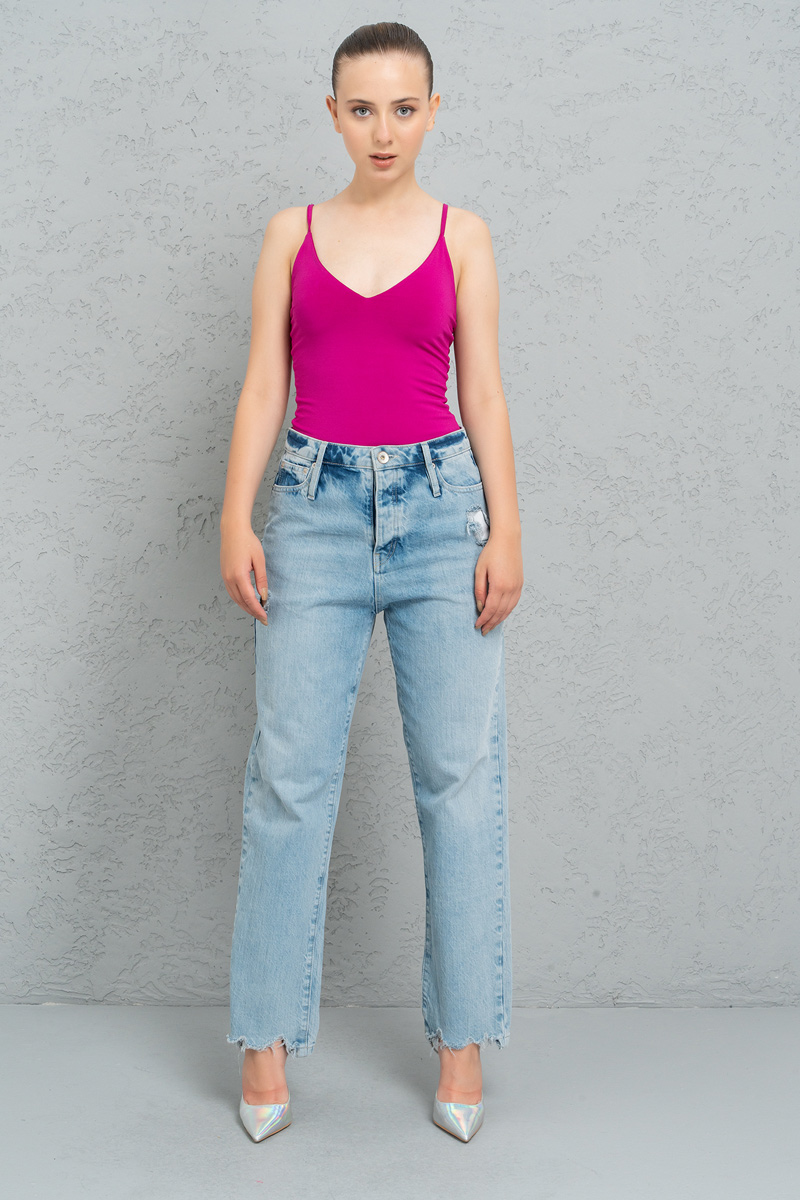 Violet Deep V-Neck Cami