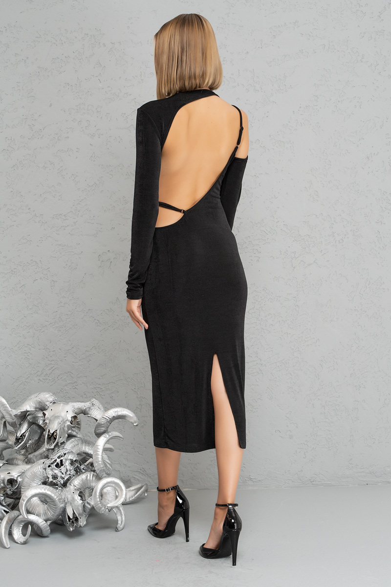 Underground Black Backless Dress – Beginning Boutique US