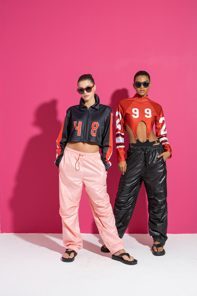 Siyah Cepli Yağmurluk Eşofman Altı