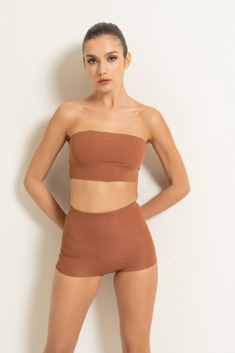 High Waist Shapewear Briefs in Taba