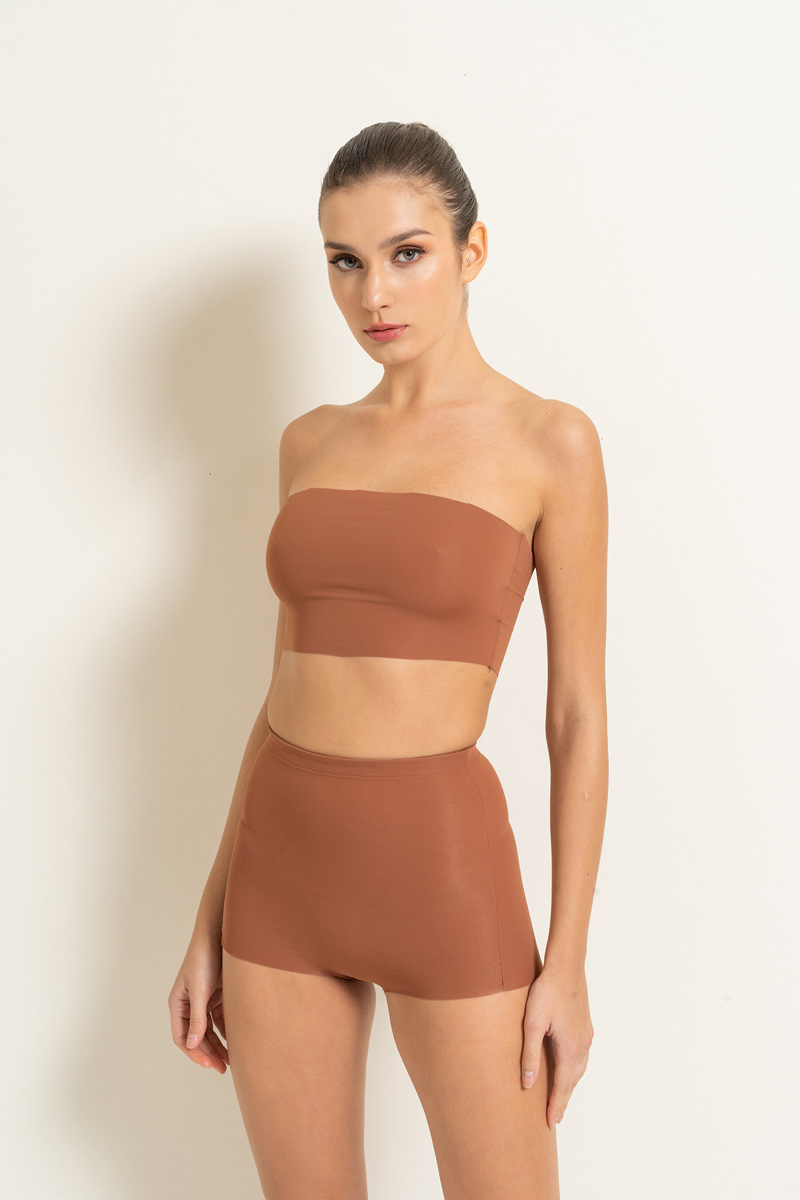 High Waist Shapewear Briefs in Taba