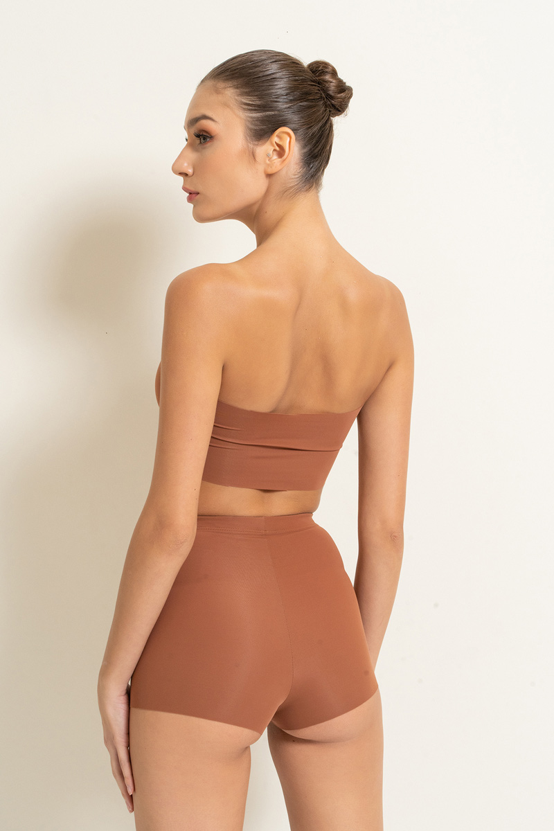 High Waist Shapewear Briefs in Taba