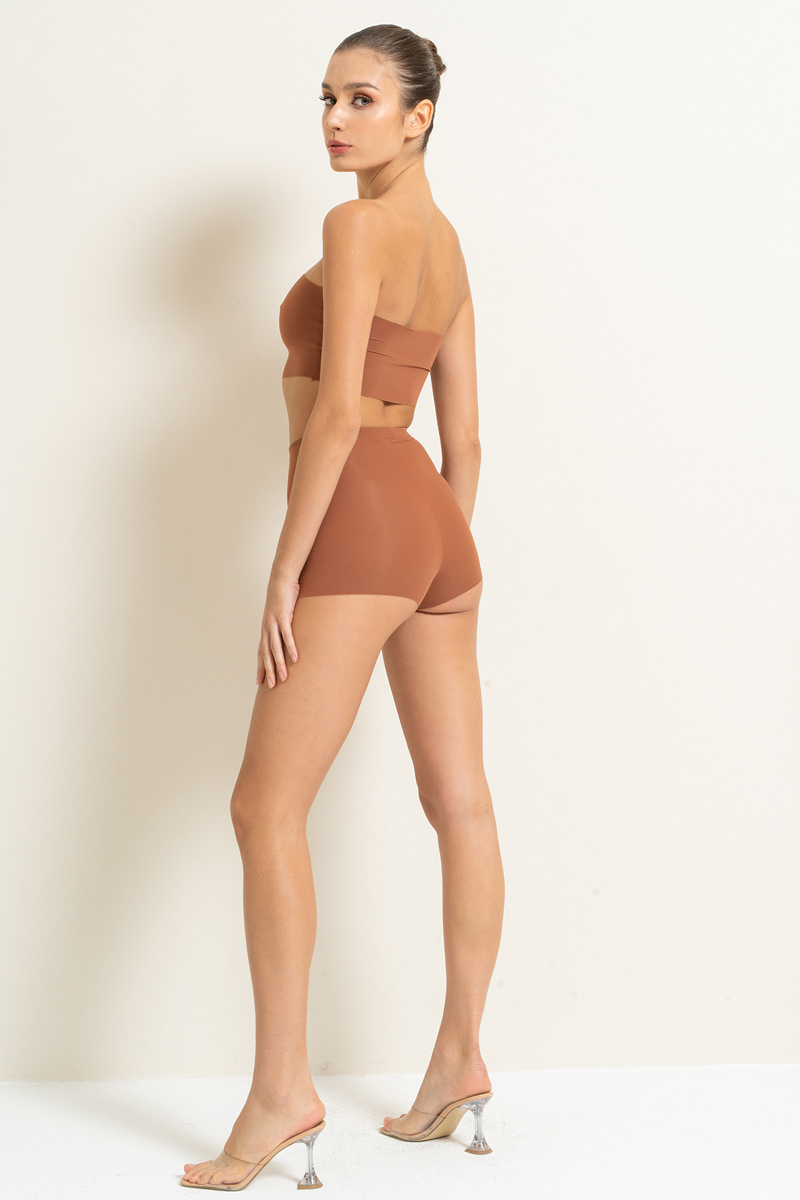 High Waist Shapewear Briefs in Taba