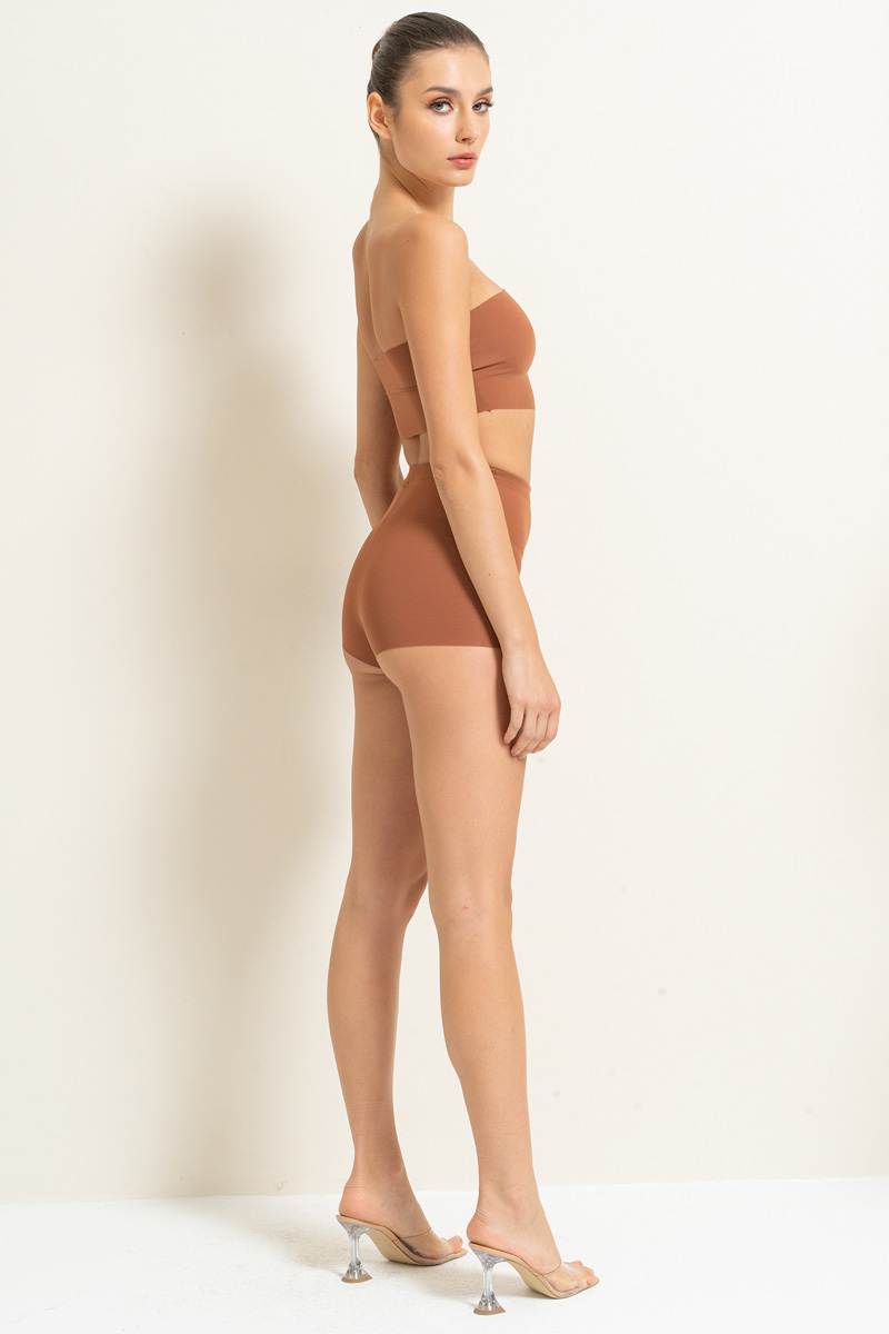 High Waist Shapewear Briefs in Taba