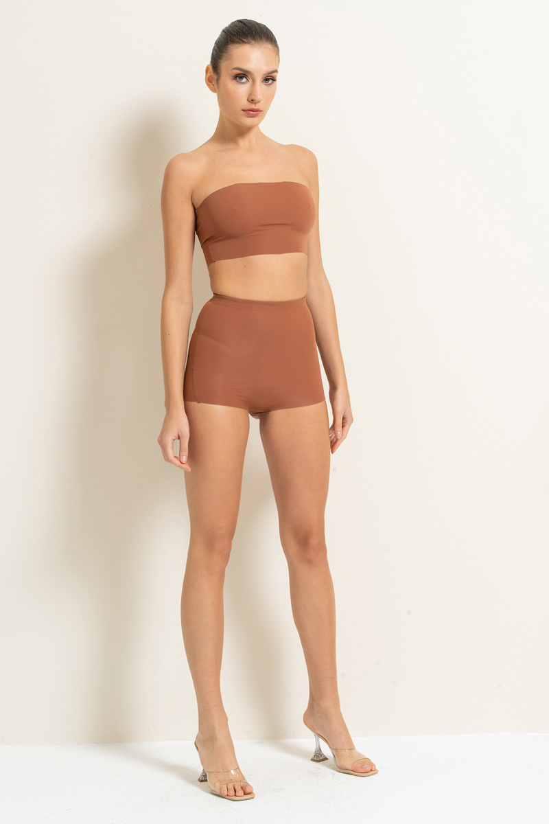 High Waist Shapewear Briefs in Taba