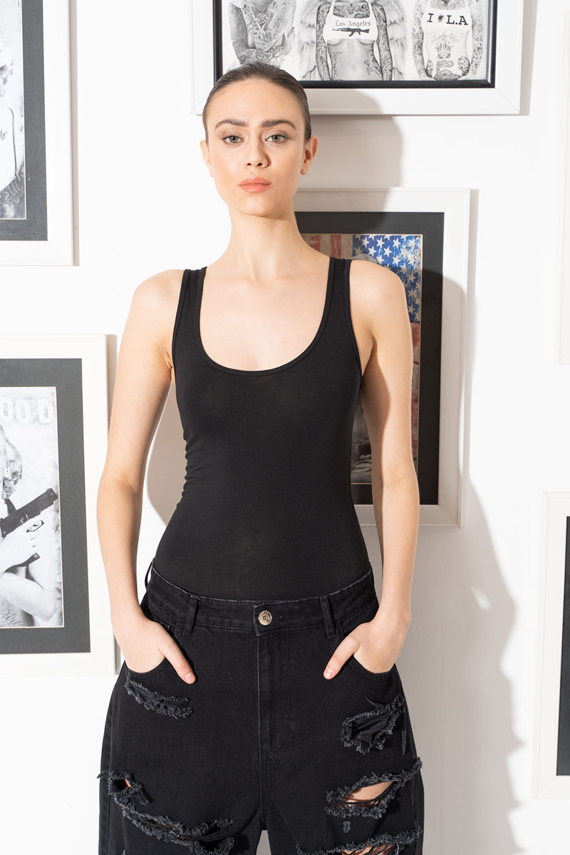 Basic Black Tank Top