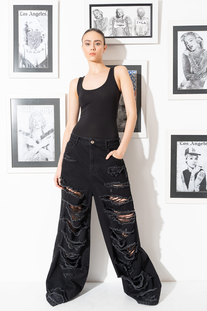 Black Ripped Jeans