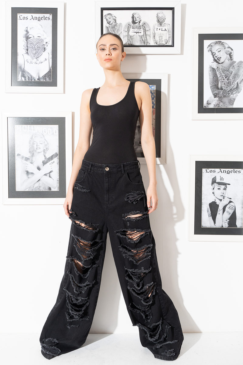 Black Ripped Jeans