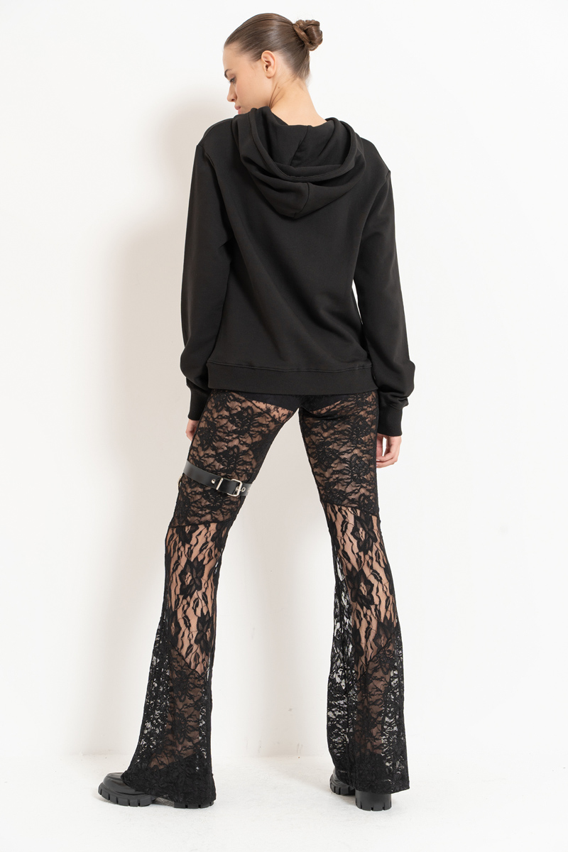 Siyah Dantel Pantolon