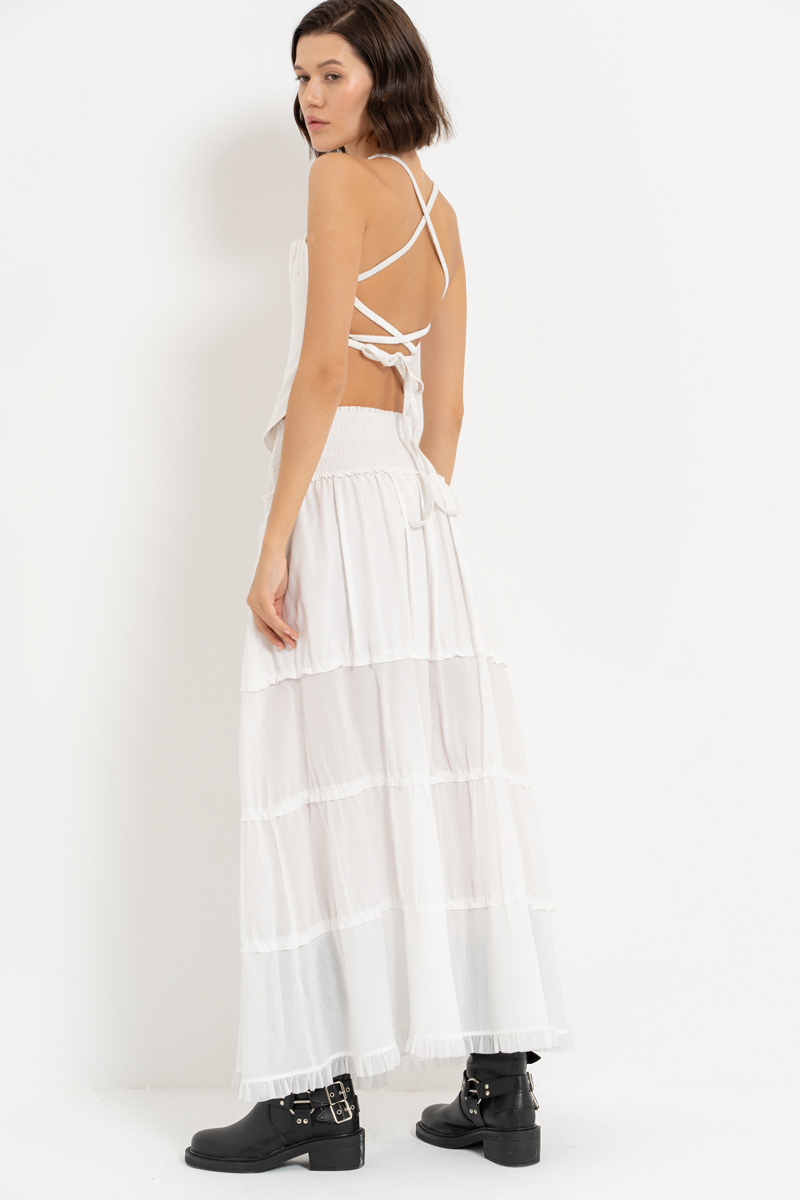 Off white Gipeli Uzun Etek