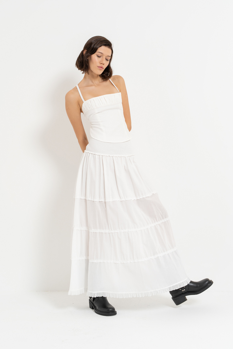 Off white Gipeli Uzun Etek