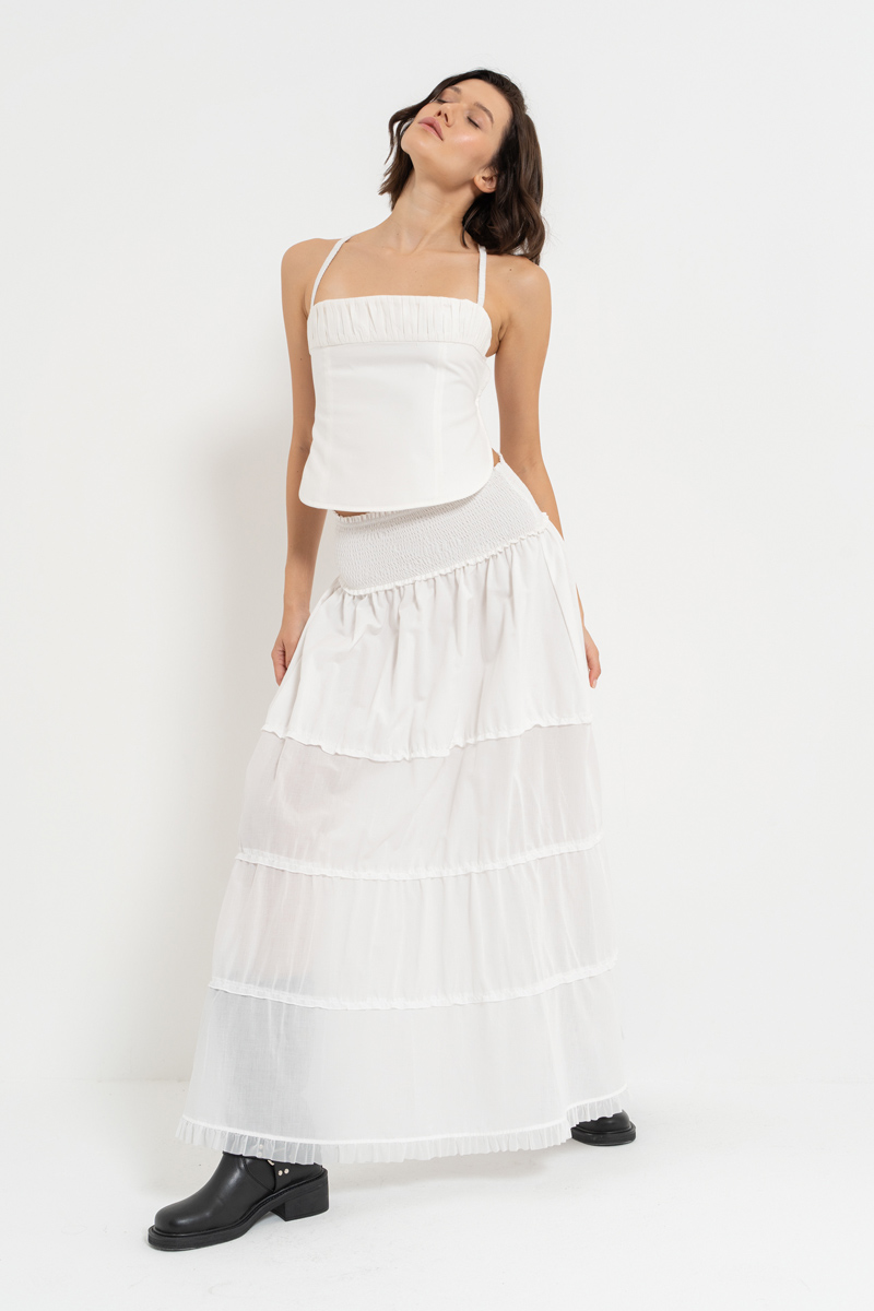 Off white Gipeli Uzun Etek