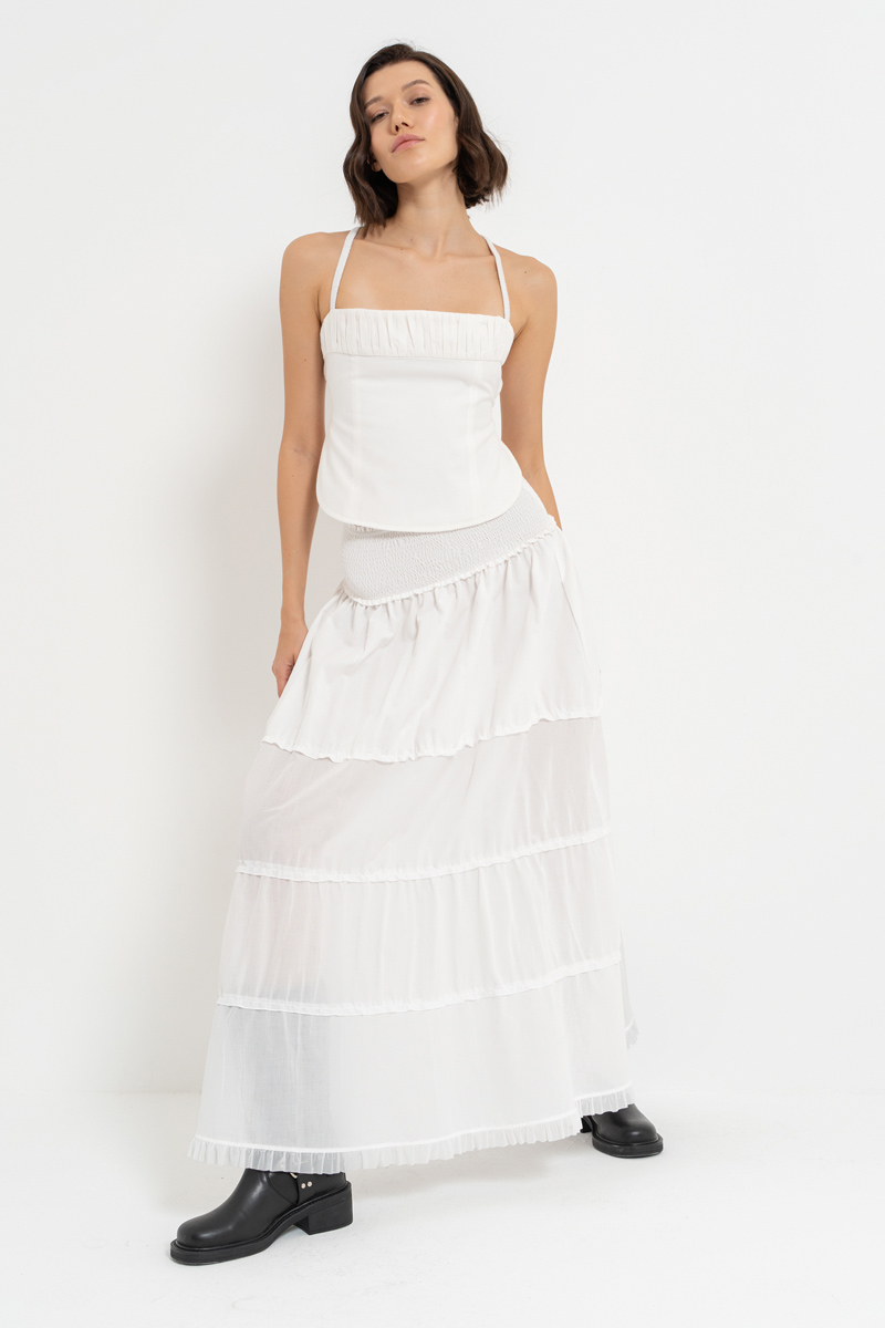 Off white Gipeli Uzun Etek