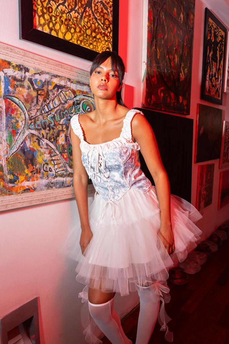 Off white Mini Tütü Etek