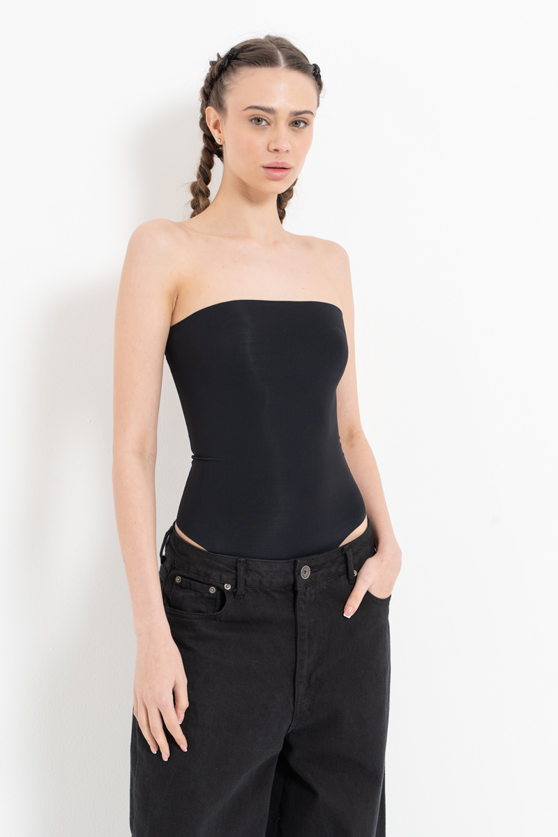 Black Tube Brazilian Bodysuit