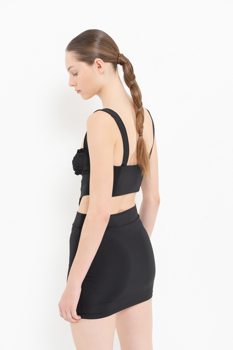 Black Bodycon Mini Skirt