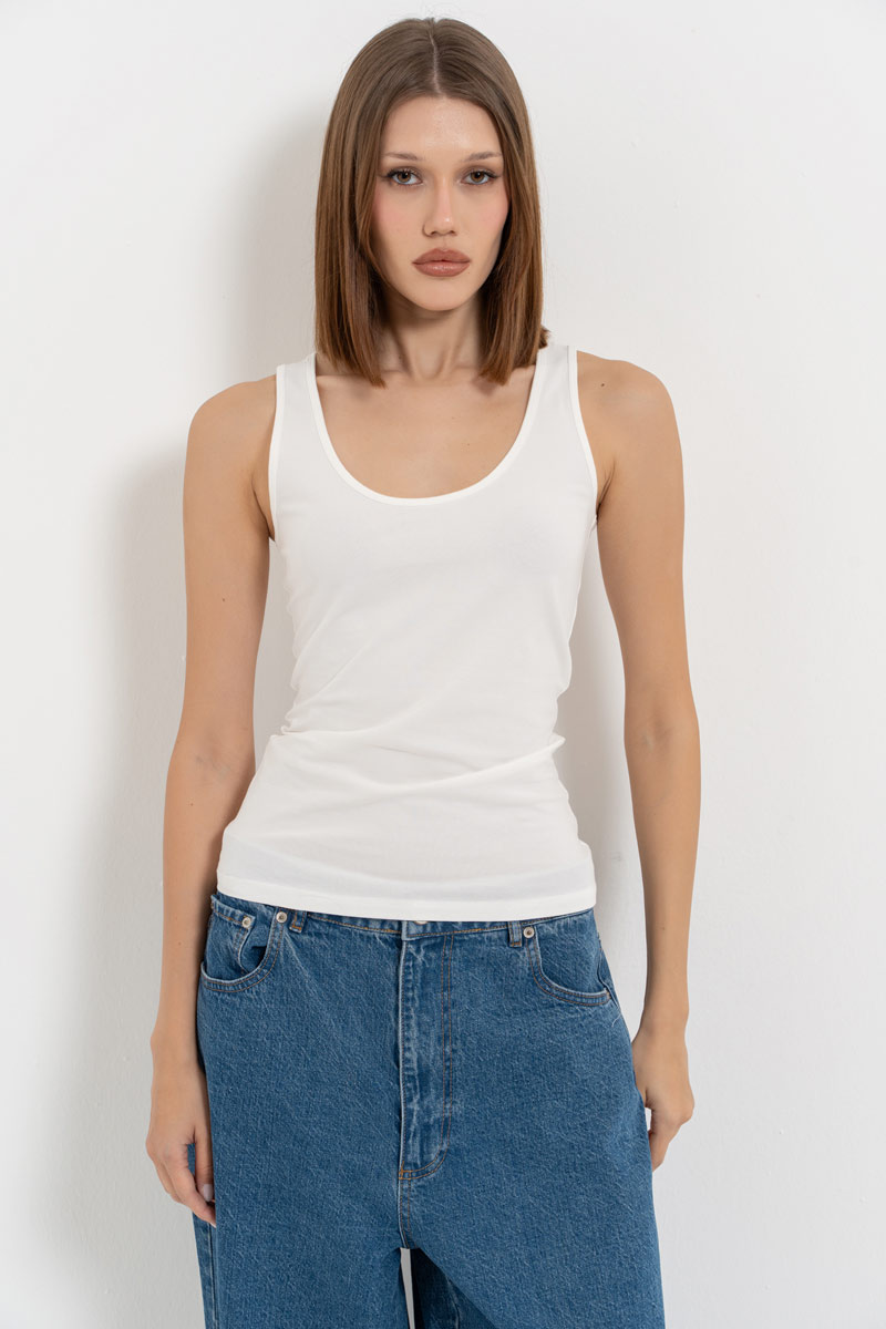 Basic White Tank Top