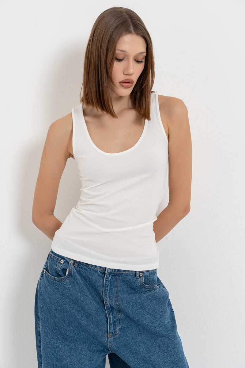 Basic White Tank Top