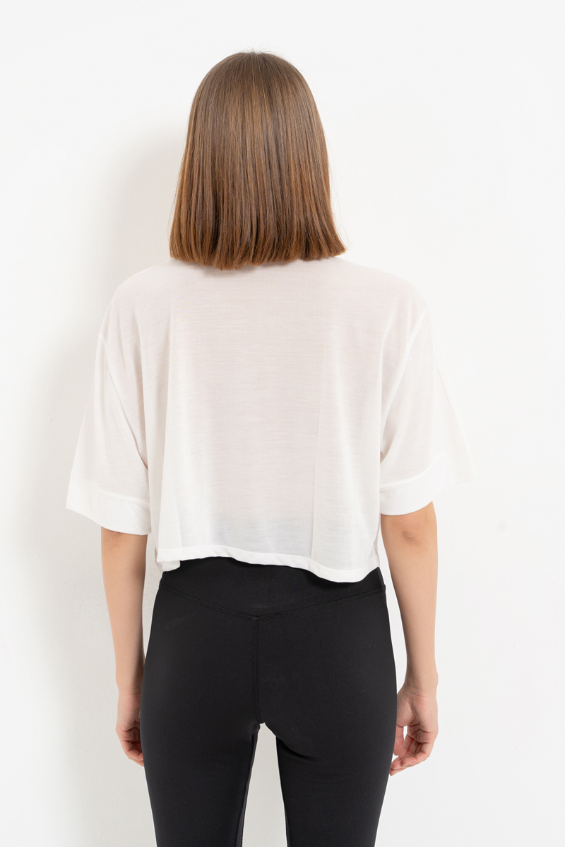 Offwhite Crop T-Shirt