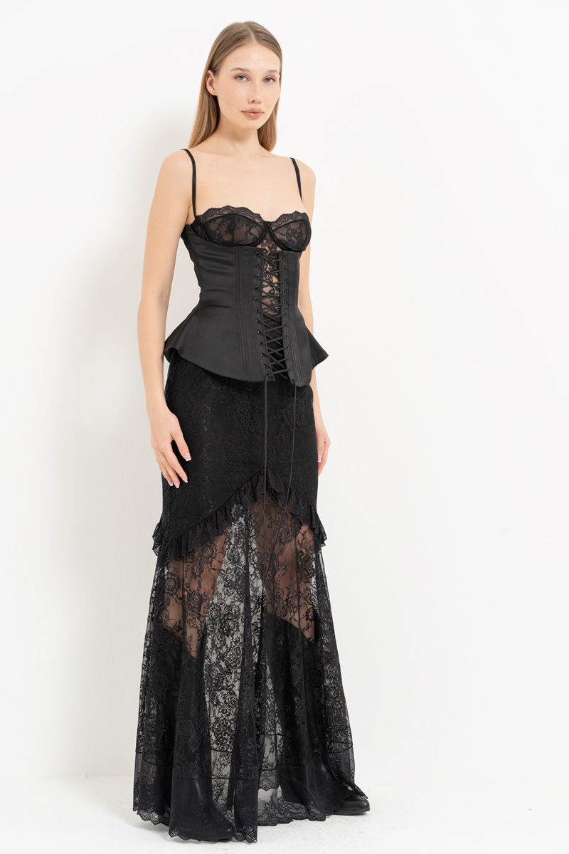 BÜSTİYER KORSE ETEK TAKIM