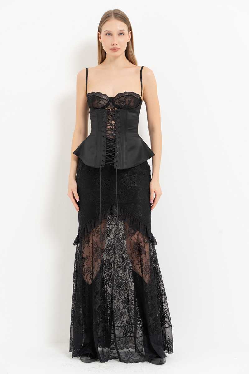 BÜSTİYER KORSE ETEK TAKIM