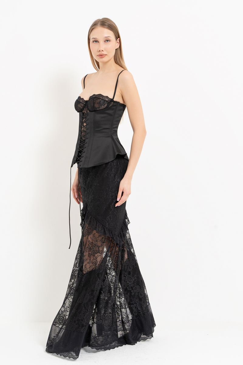 BÜSTİYER KORSE ETEK TAKIM