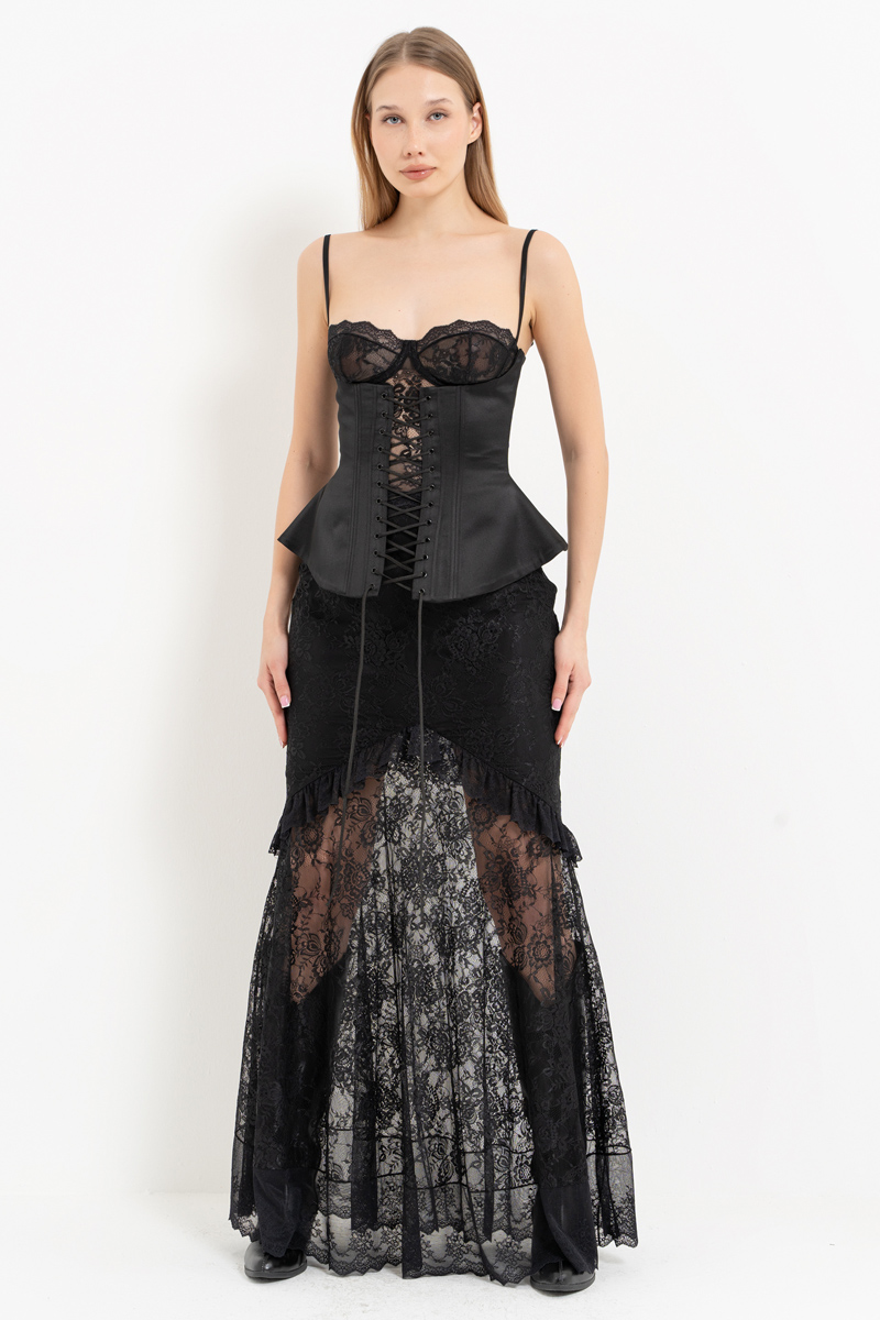 BÜSTİYER KORSE ETEK TAKIM