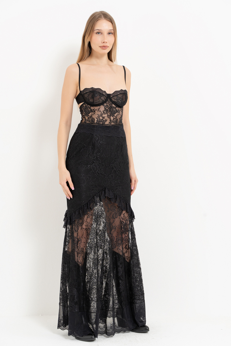 BÜSTİYER KORSE ETEK TAKIM