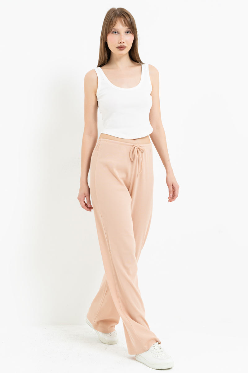 Nude Beli Lastikli Pijama Altı