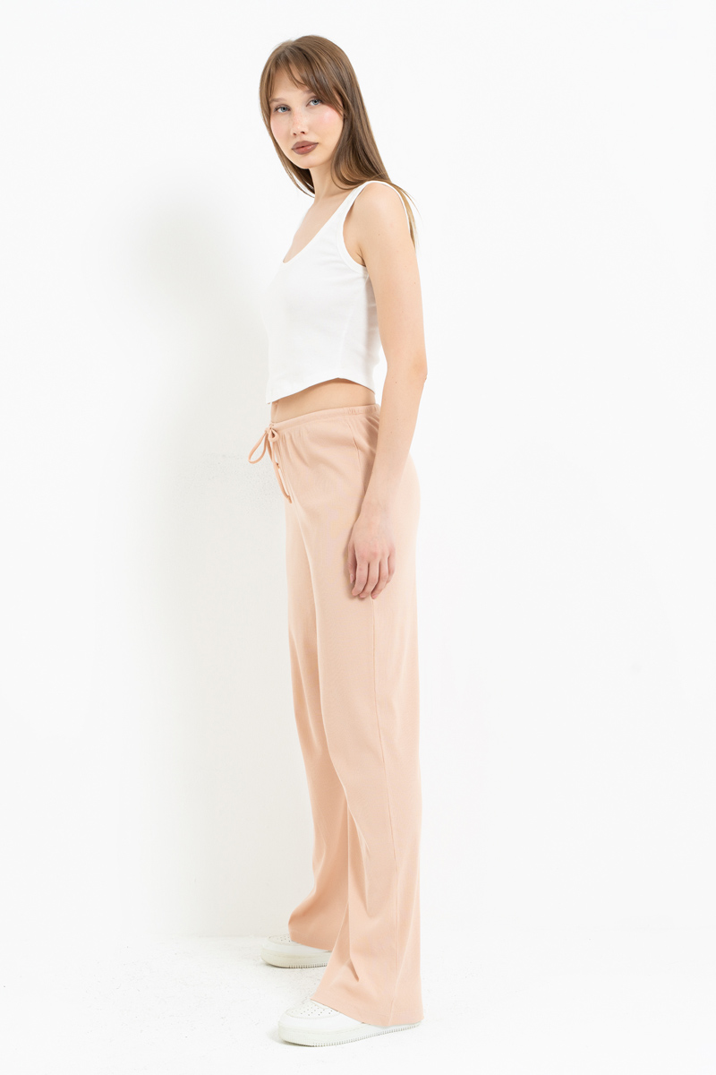 Nude Beli Lastikli Pijama Altı