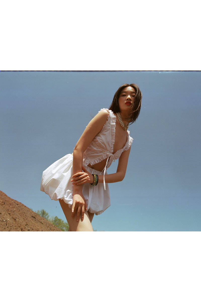 Off white Mini Balon Etek