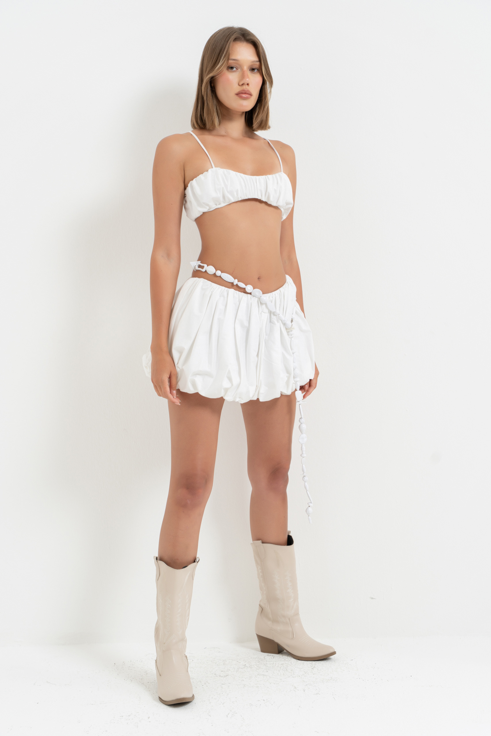 Offwhite Balloon Mini Skirt