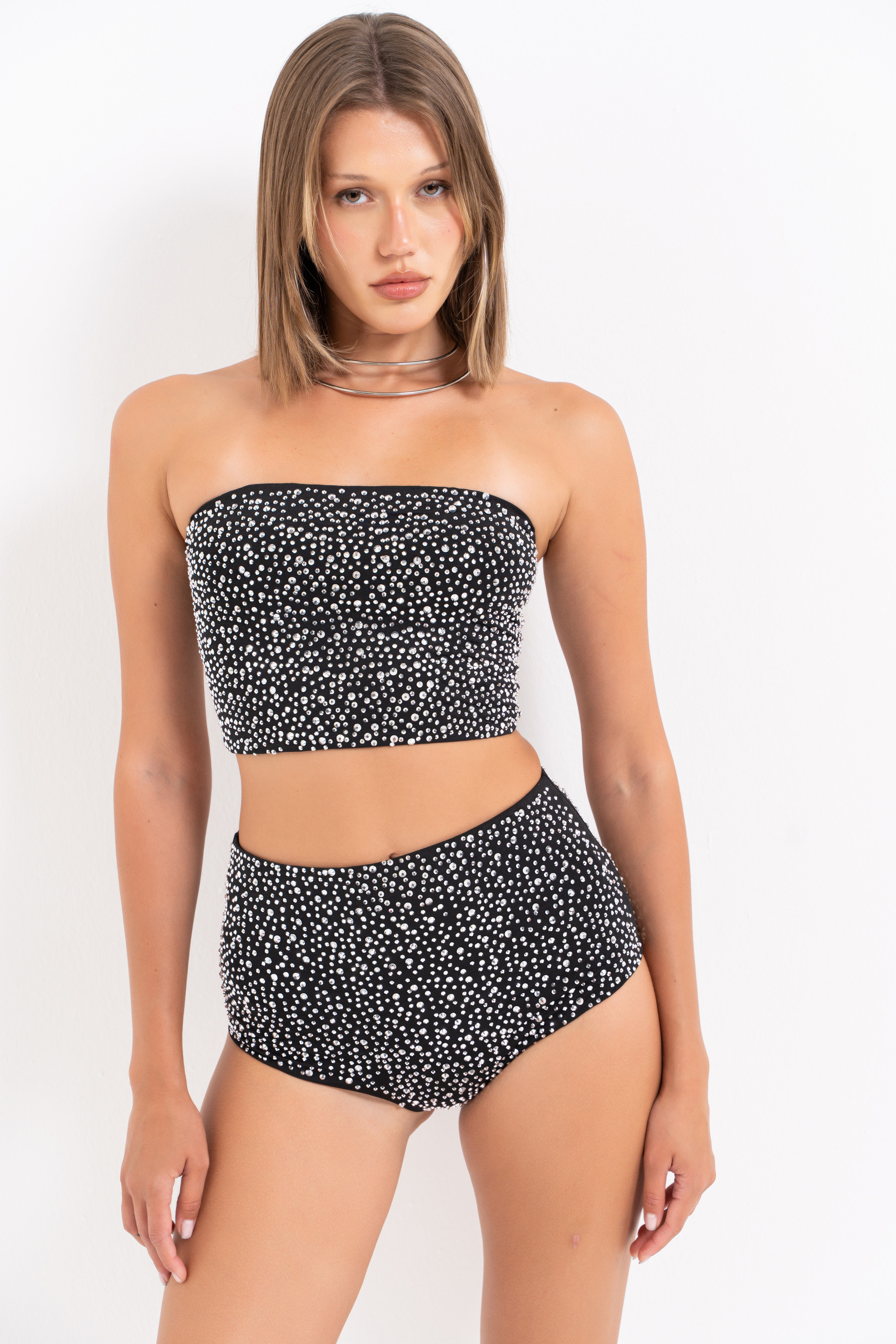 Bustier Shorts Set