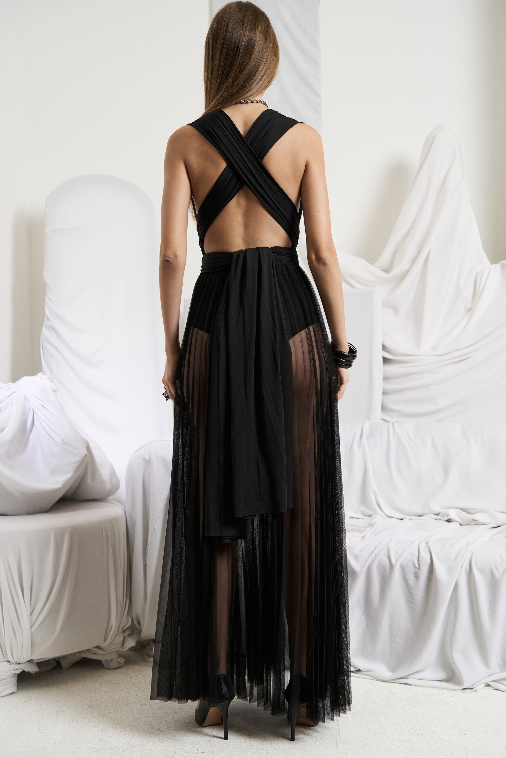 Black Multi-Tie Bodysuit