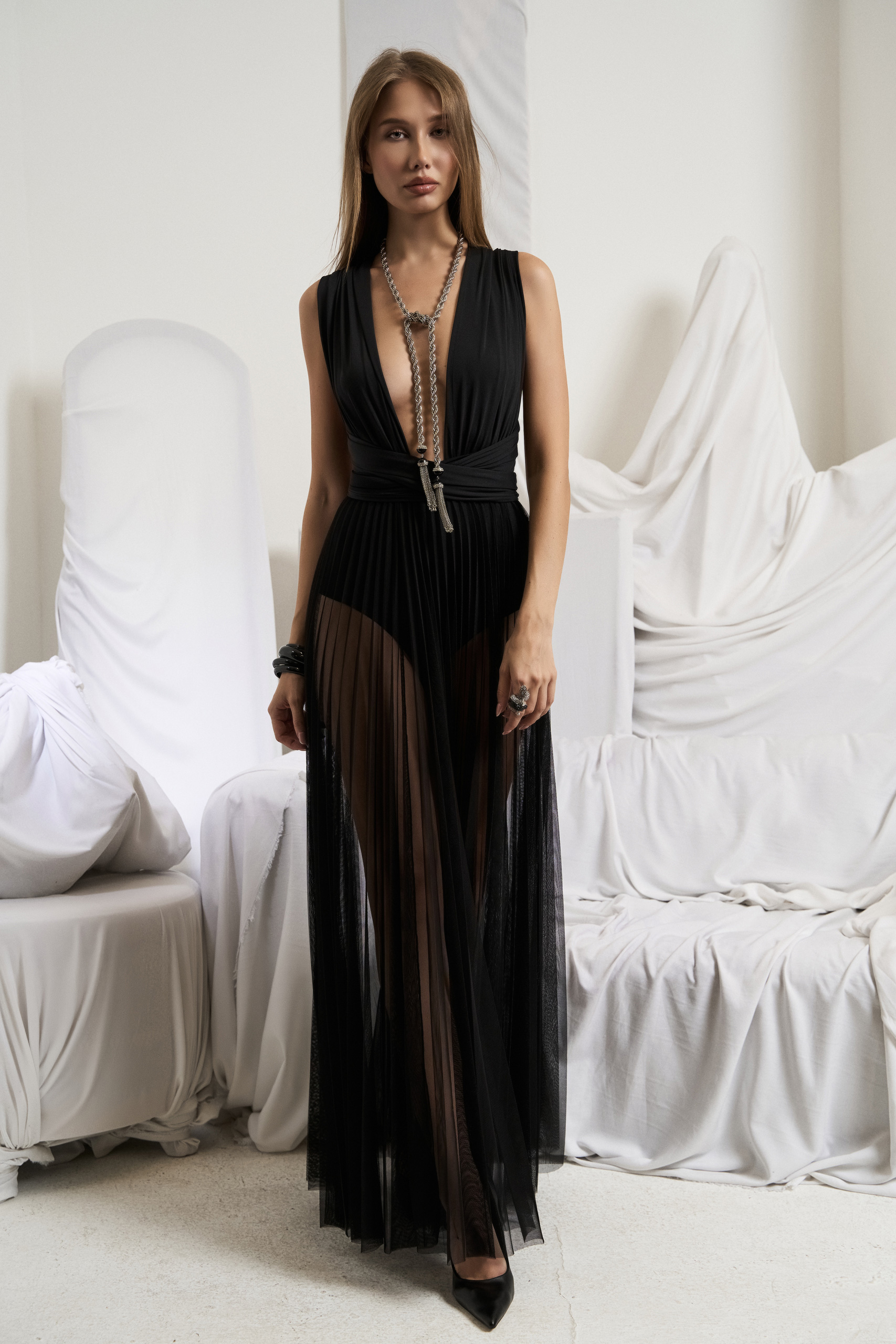 Black Multi-Tie Bodysuit