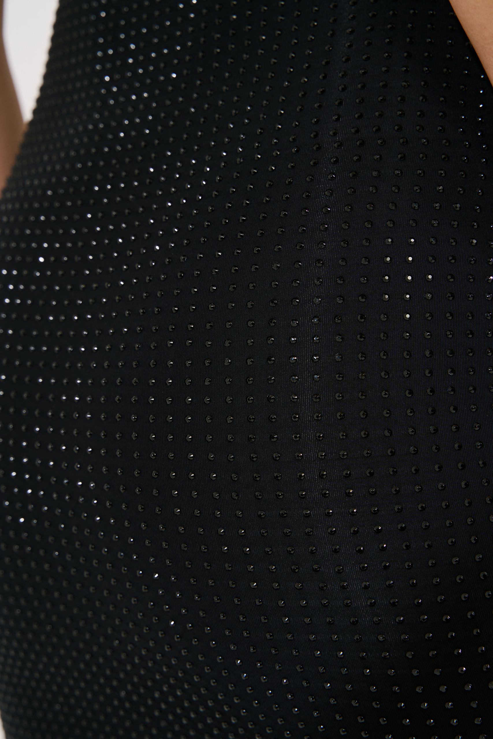 Black Embellished Bodycon Tube Dress
