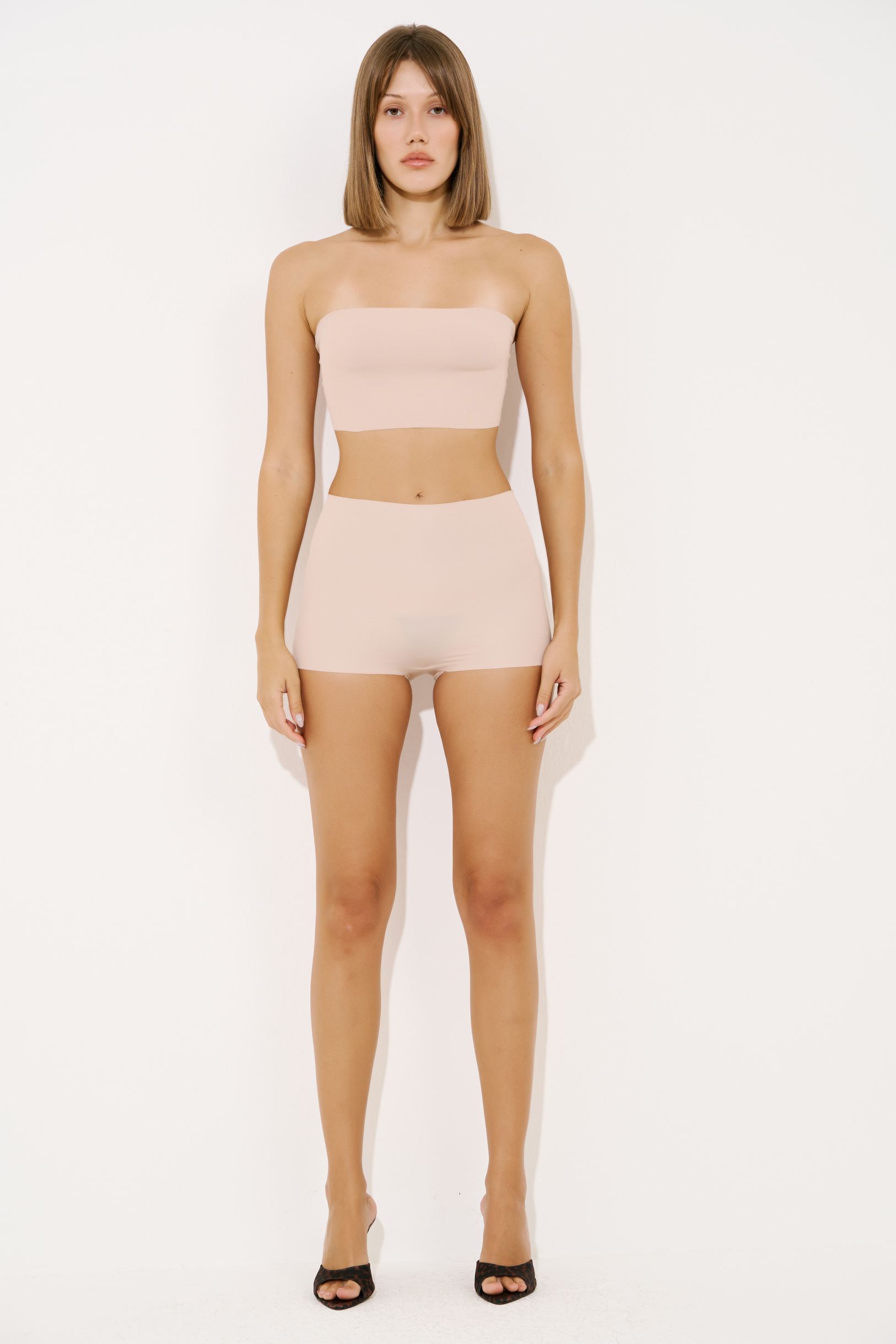 High Waist Brazilian Cut Nude Brief