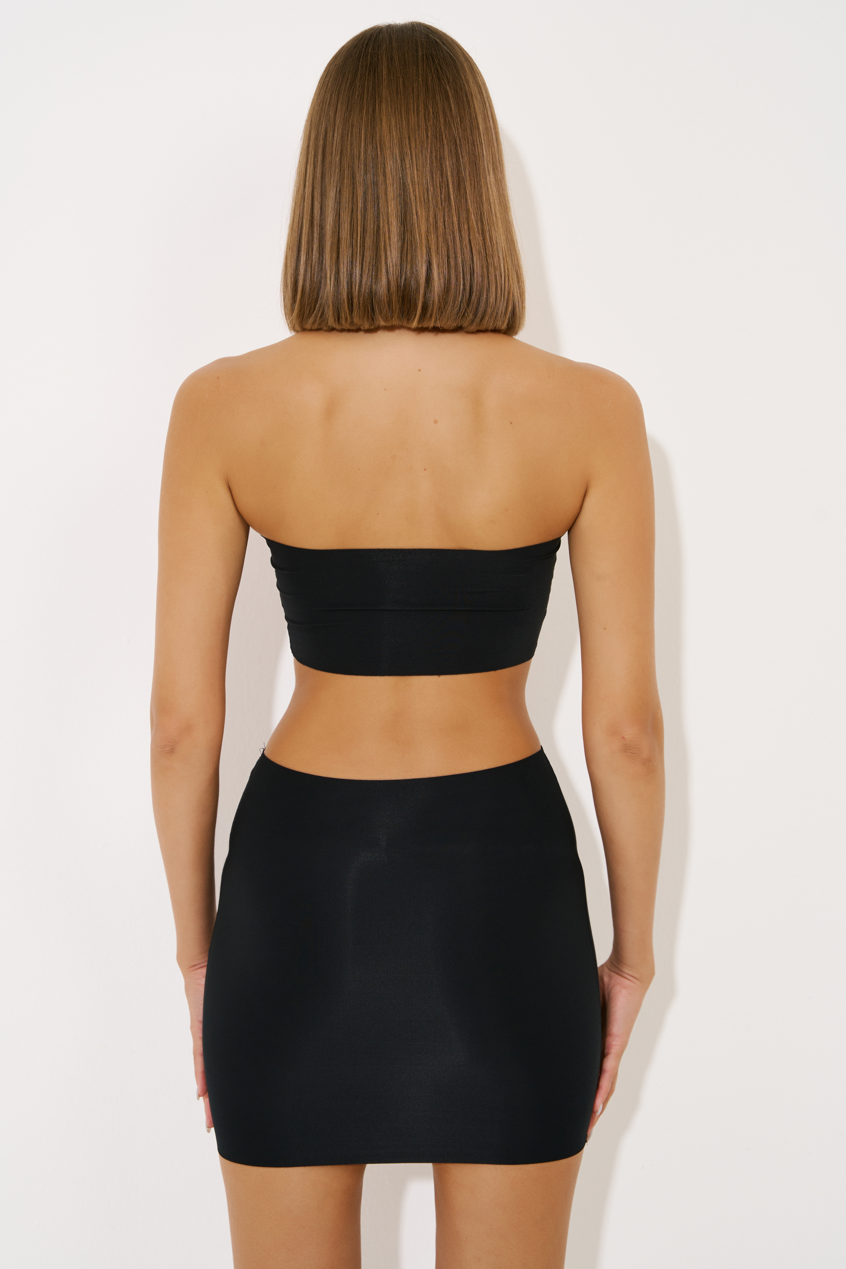 Stretchy Bodycon Mini Black Skirt
