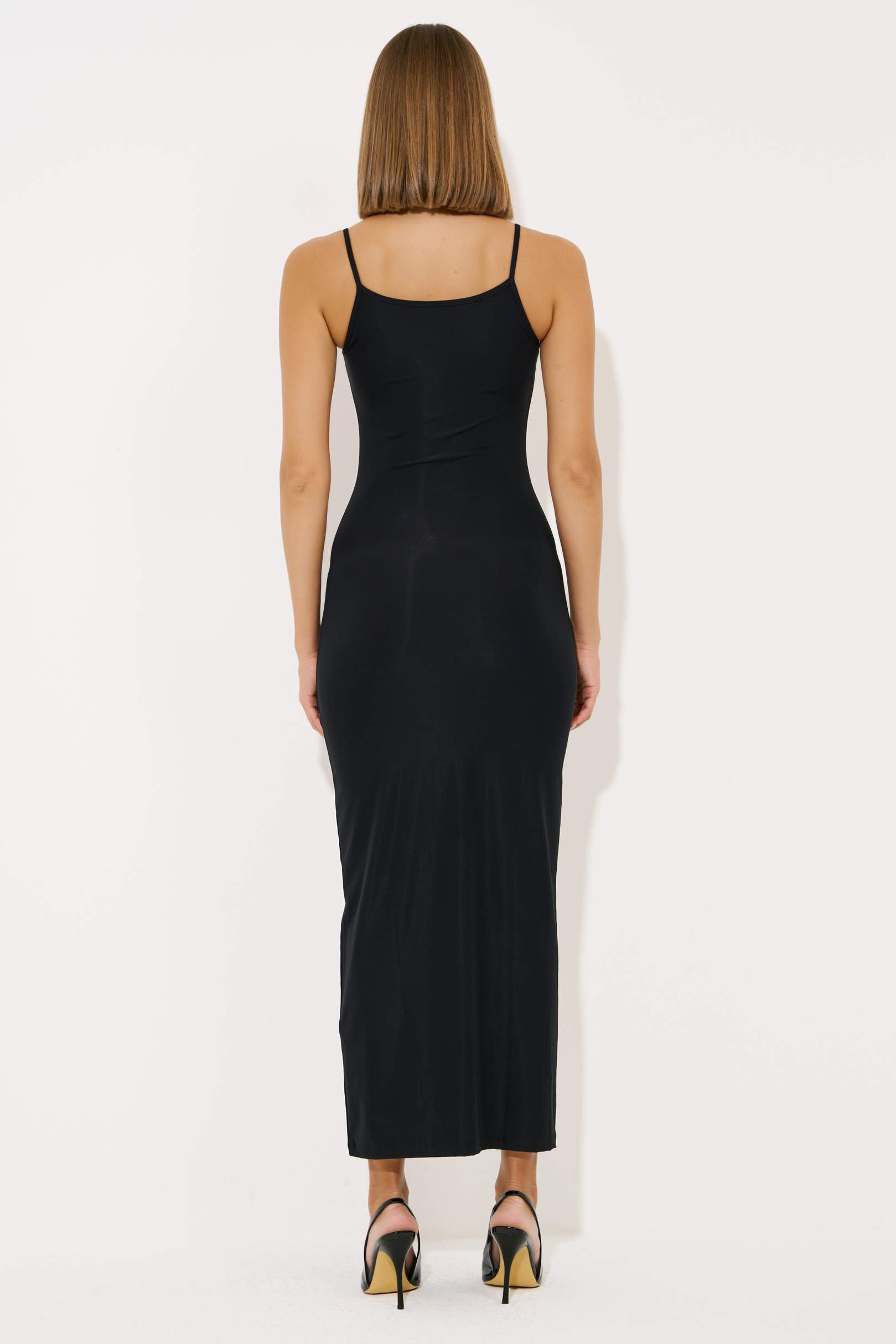 Black Bodycon Cami Maxi Dress