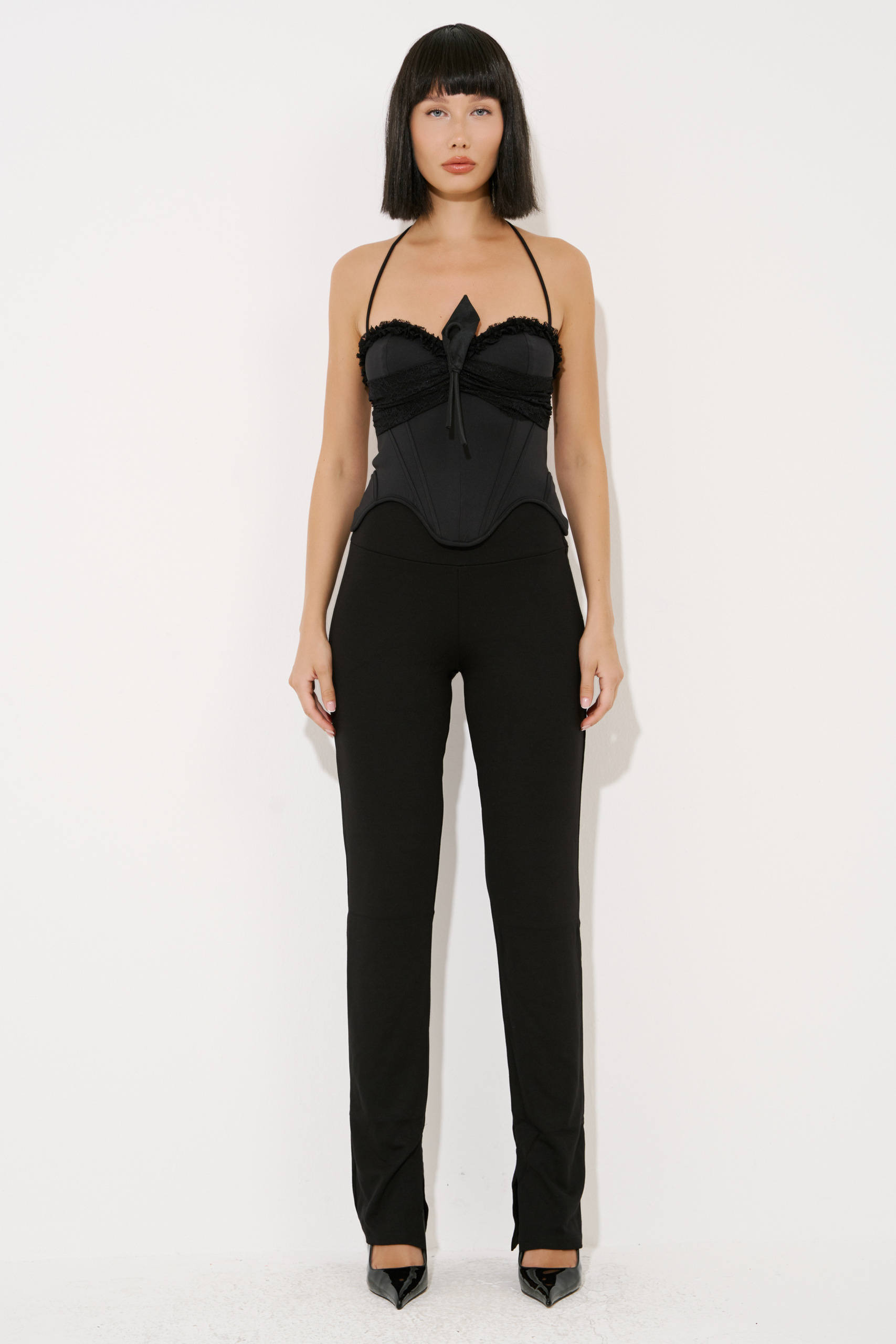 Black High-Rise Pants