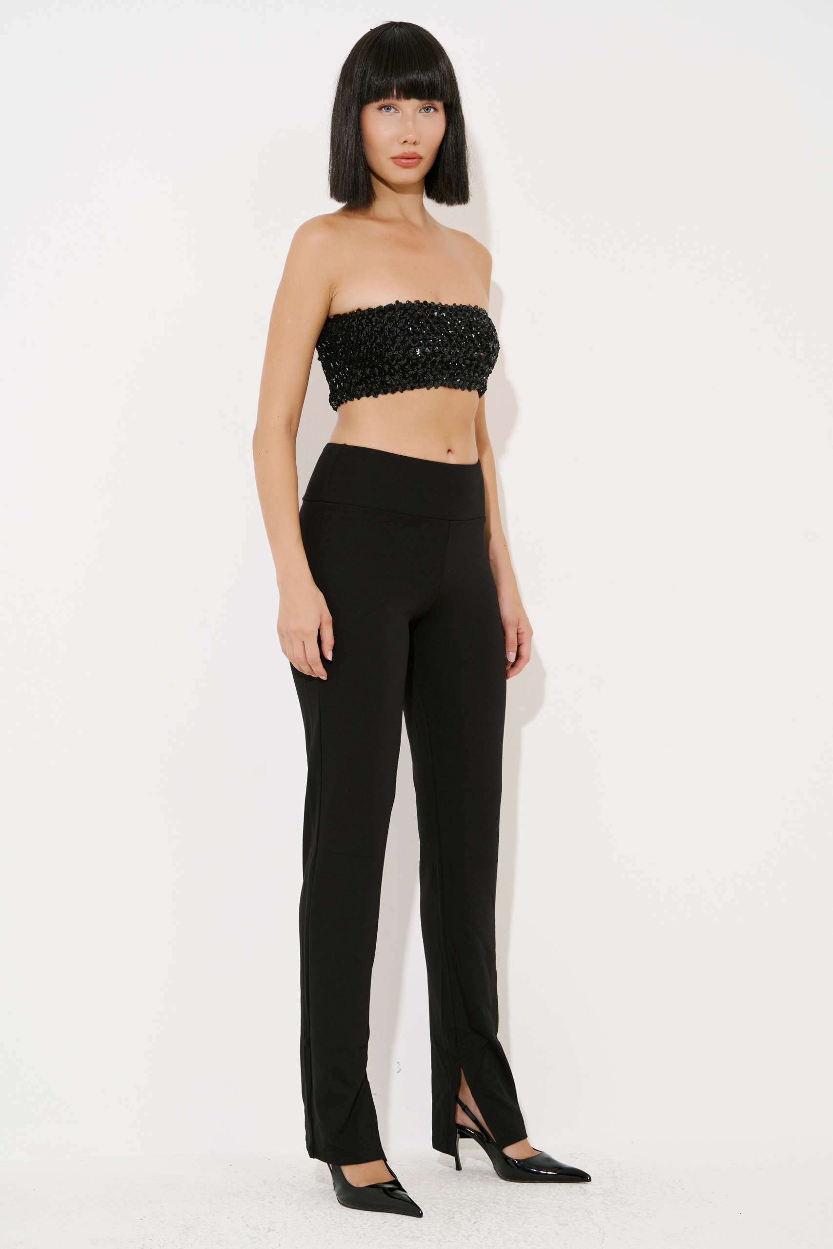 Black High-Rise Pants