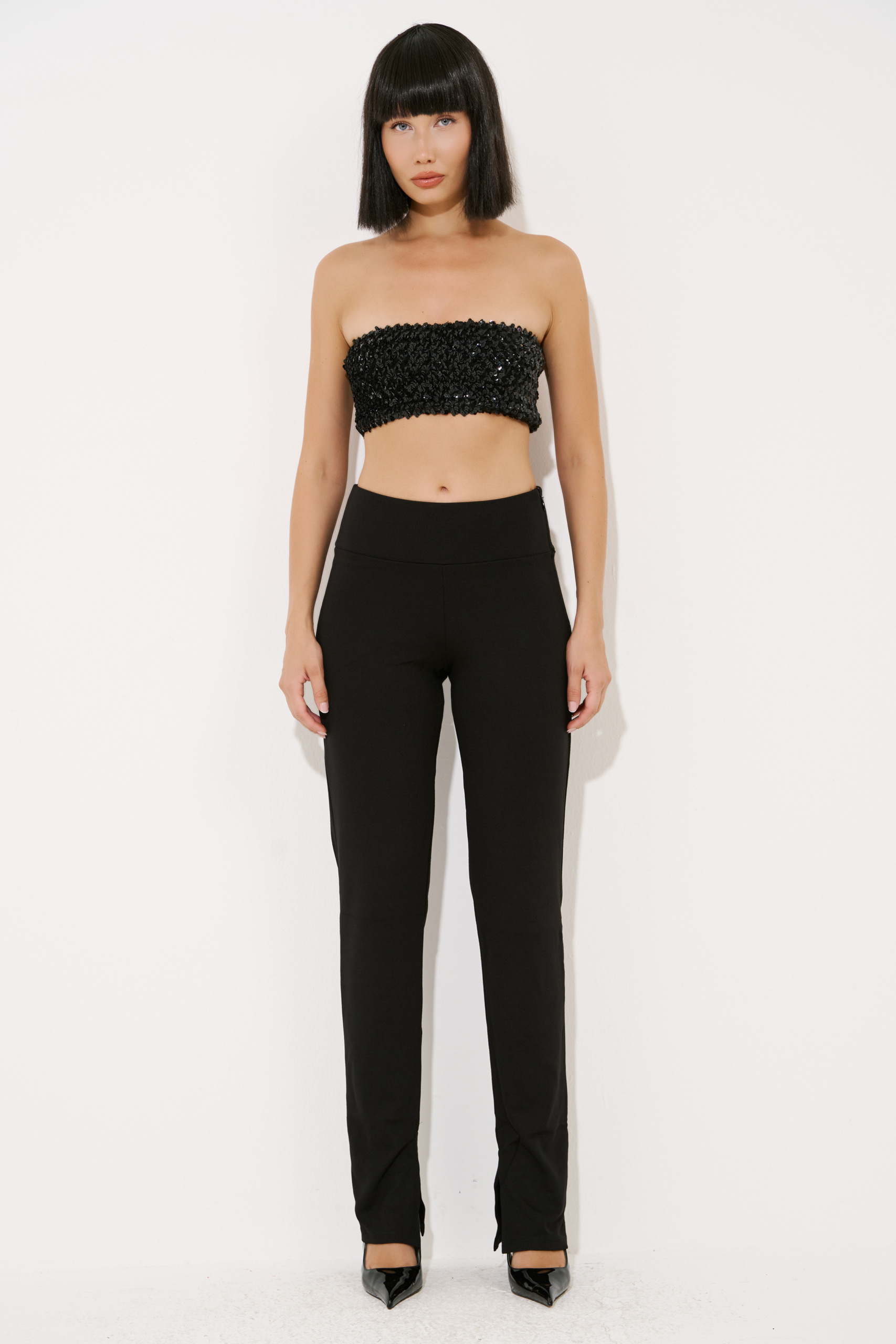 Black High-Rise Pants